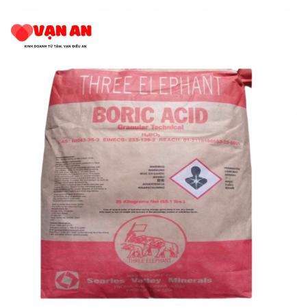 Axit boric H3BO3 Mỹ - Hóa Chất Vạn An - Công Ty Cổ Phần Vạn An Trading